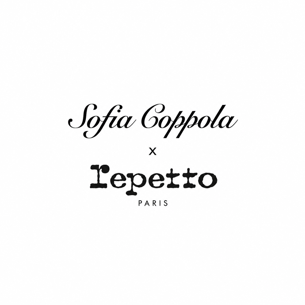 Repetto x Sofia Coppola logotype, palette and digital language